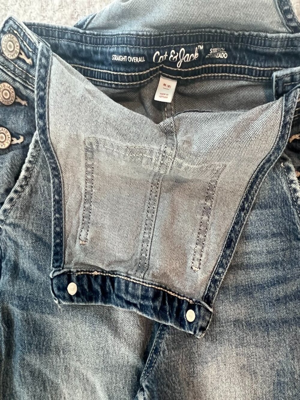 Girls Clothing Bundle Size 10-12 H&M Denim Overalls Jeans Leggings Shorts Lot - Picture 7 of 13